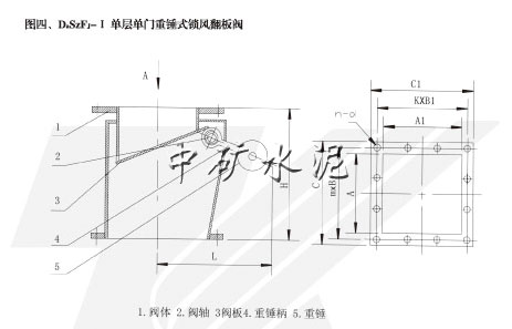 DbSzF型雙層雙門重錘式鎖風(fēng)翻板閥